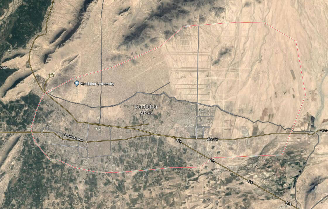 kandahar satellite map